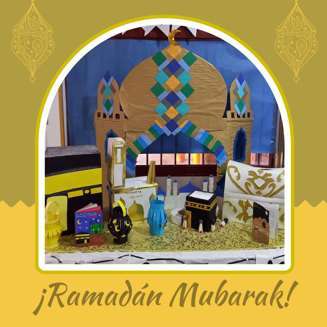 Amarillo Marrón Sencillo Templo Ramadán Instagram Publicación