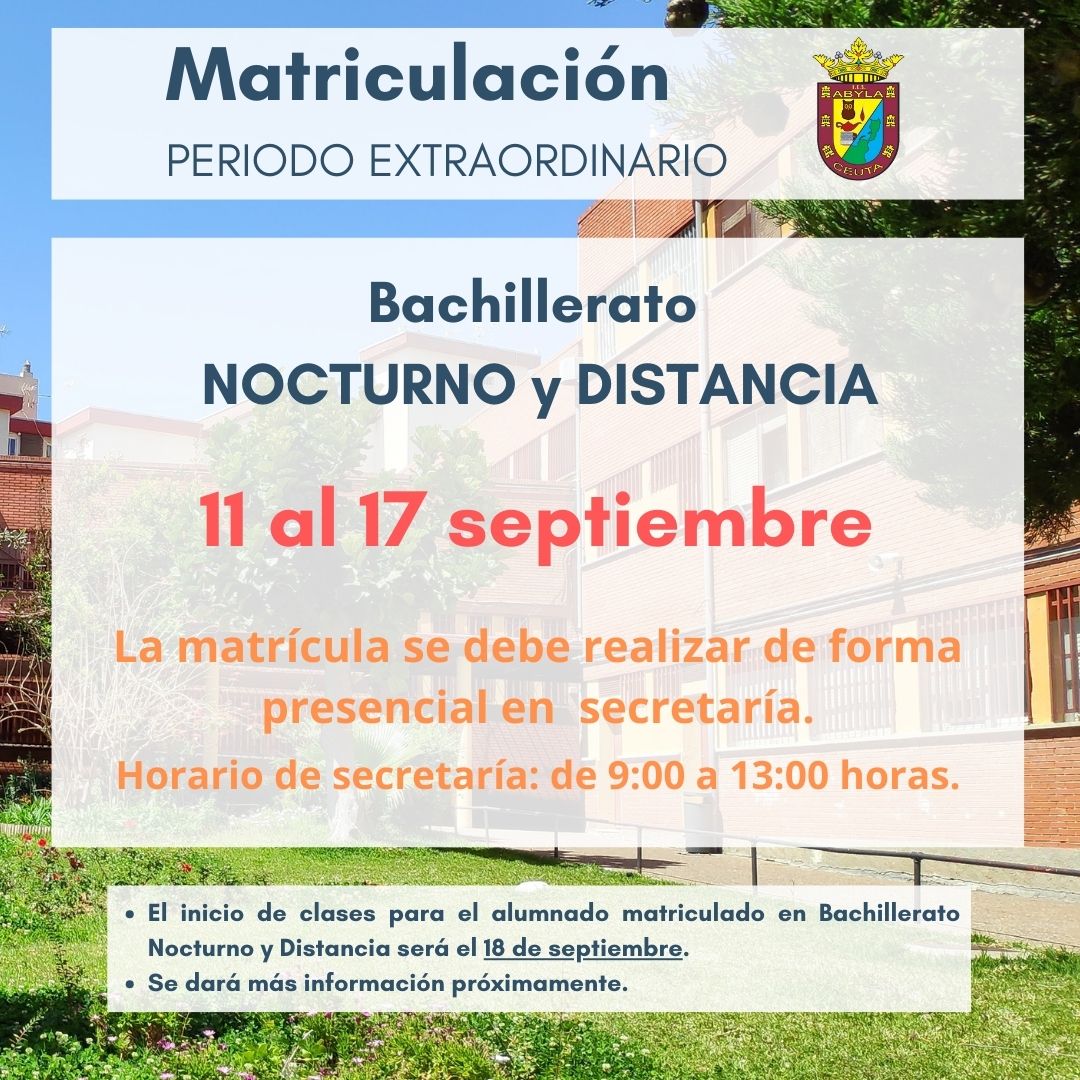  Matricula Periodo Extraordinario Bachillerato 24